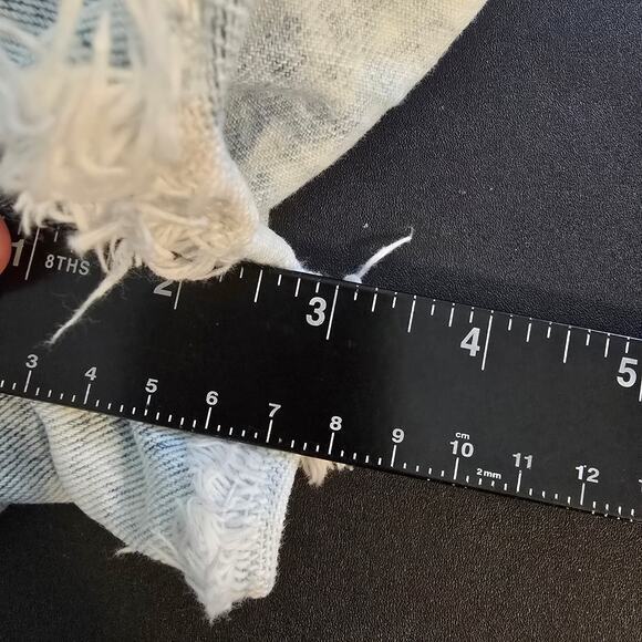 Vervet Women's Acid Wash Distress Cut Off Button Fly Hi Rise Denim Jean Shorts - Picture 10 of 10